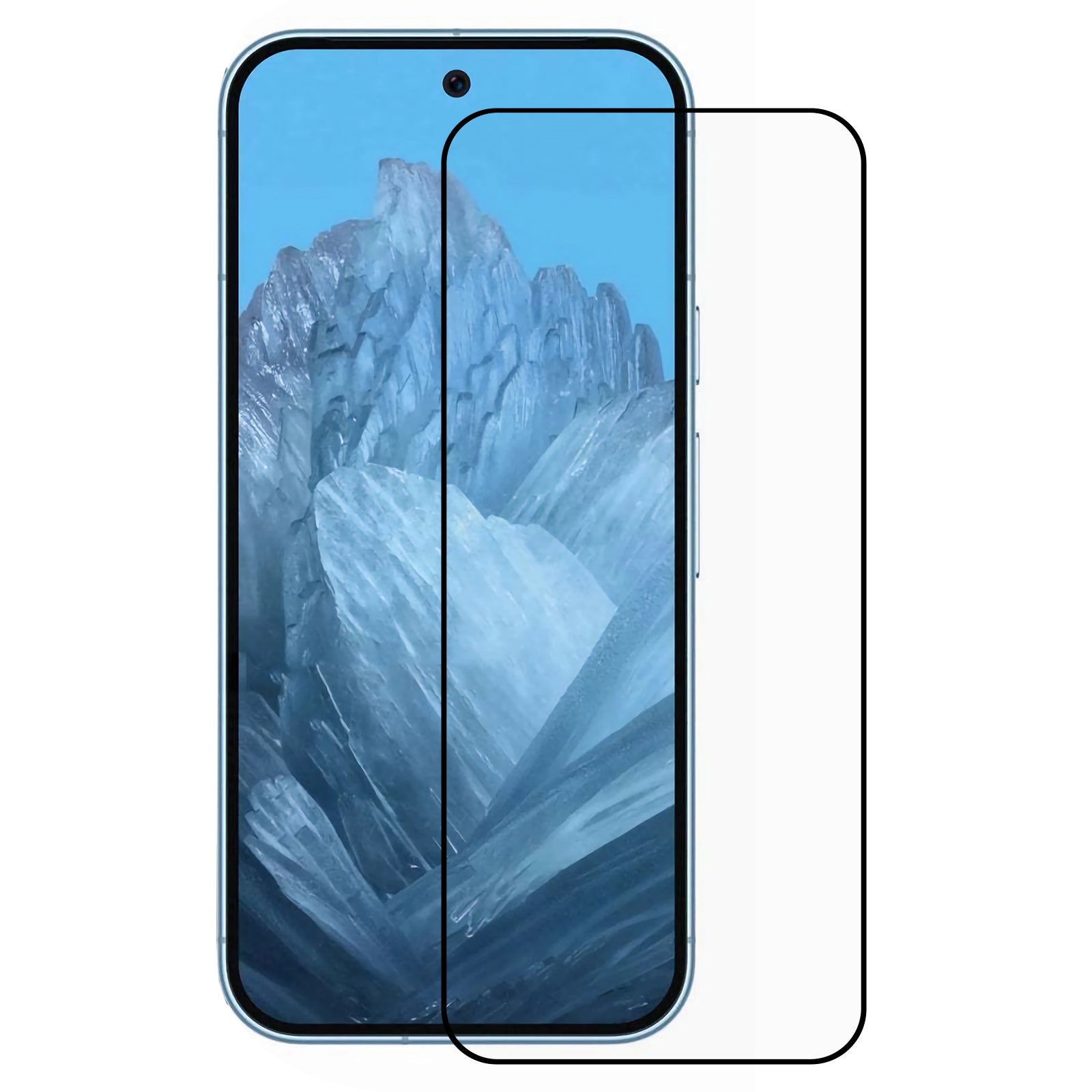 For Google Pixel 9 Pro Full Screen Protector Silk Printing Bubble-free Film For Google Pixel 9 Pro Full Screen Protector Silk Printing Bubble-free Film